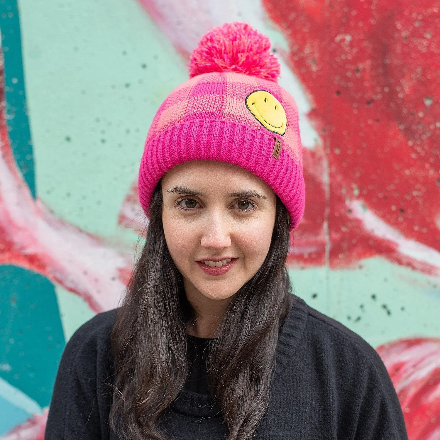 Smiley® x Pudus Winter Beanie | Black