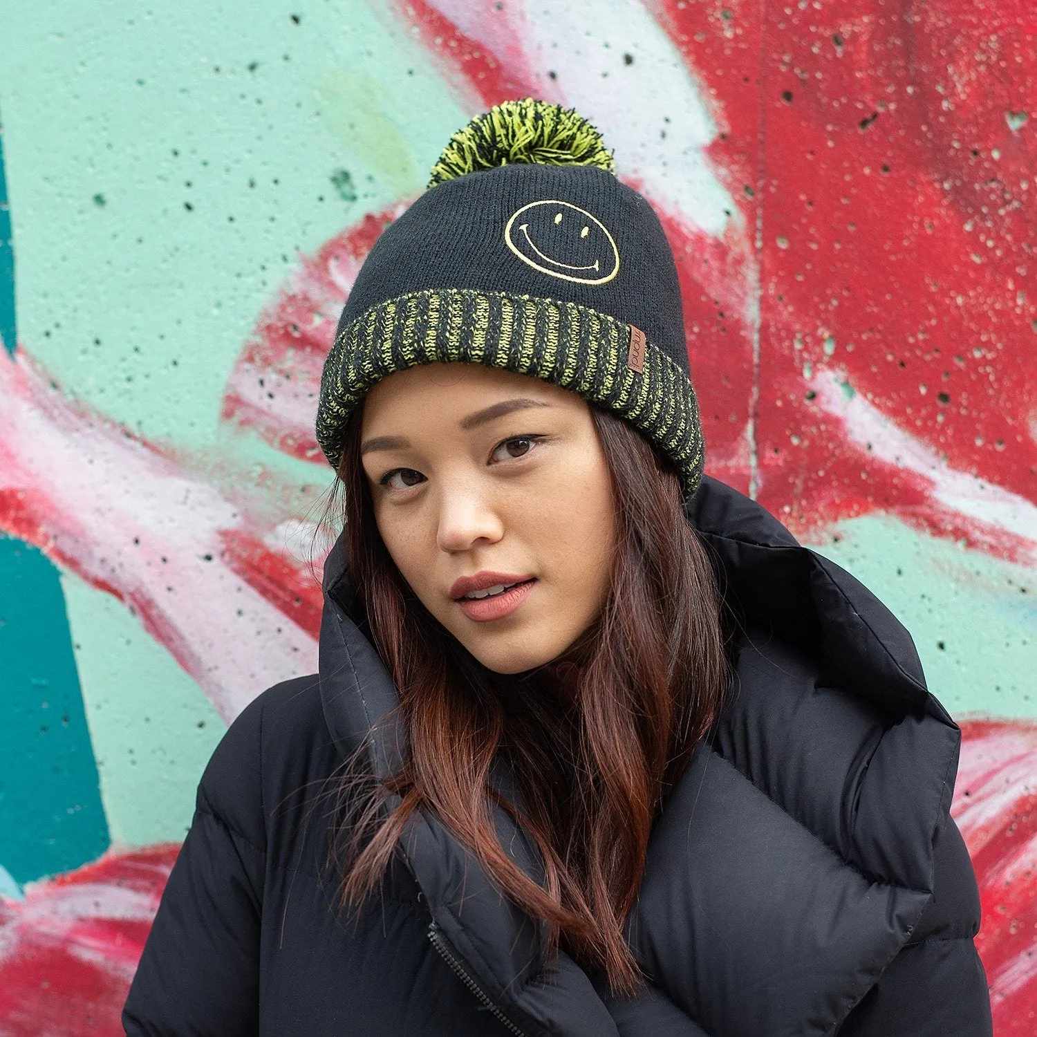 Smiley® x Pudus Winter Beanie | Black