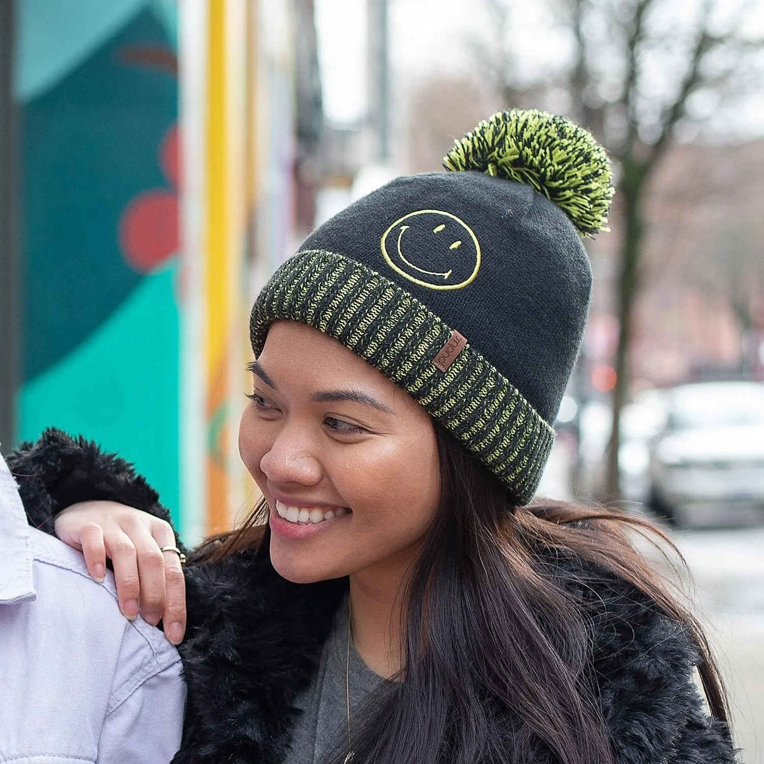 Smiley® x Pudus Winter Beanie | Black