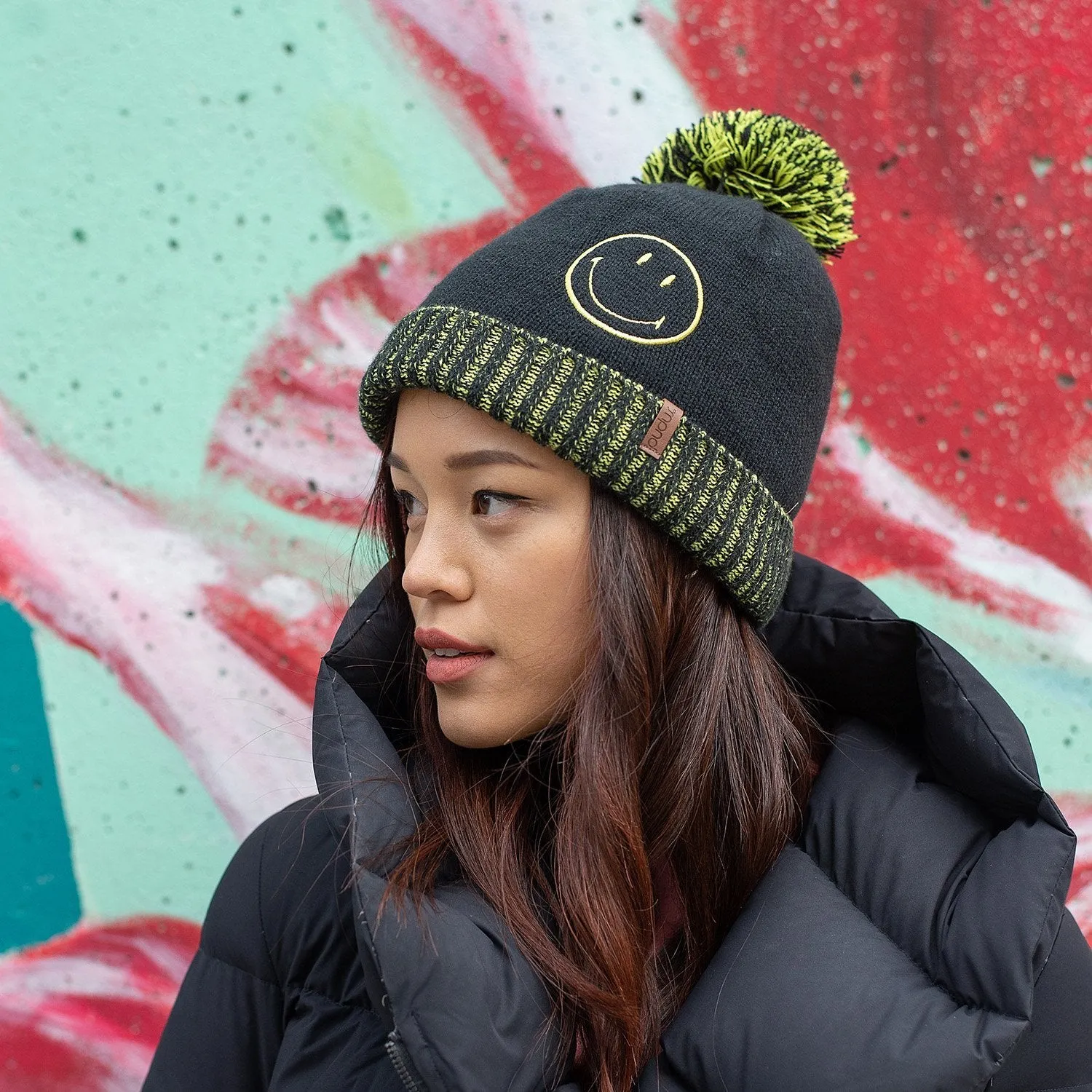 Smiley® x Pudus Winter Beanie | Black