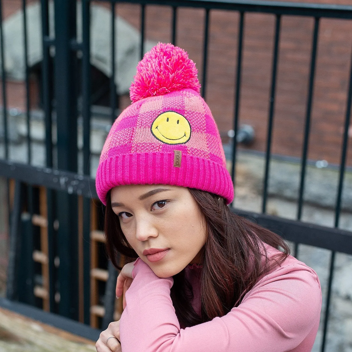 Smiley® x Pudus Winter Beanie | Black