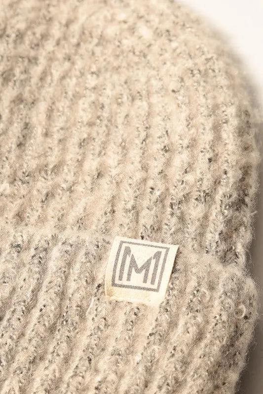 Soft Basic Ribbed Knit Cuff Beanie Hat