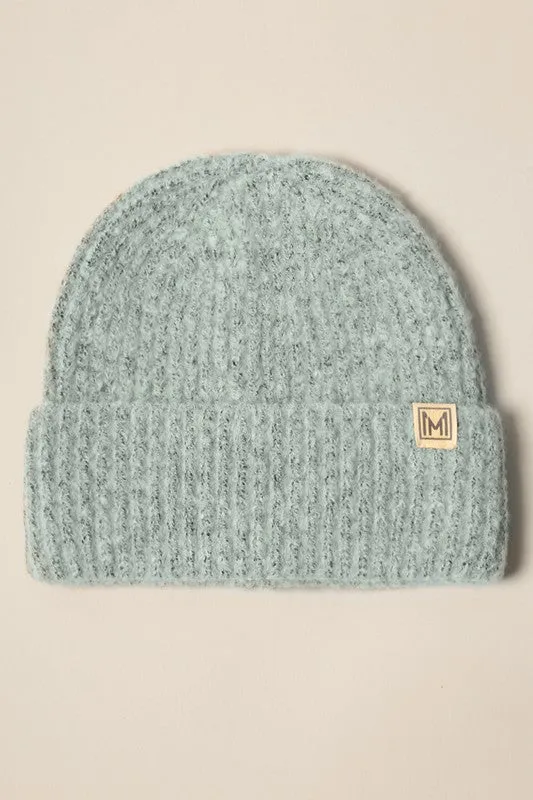 Soft Basic Ribbed Knit Cuff Beanie Hat