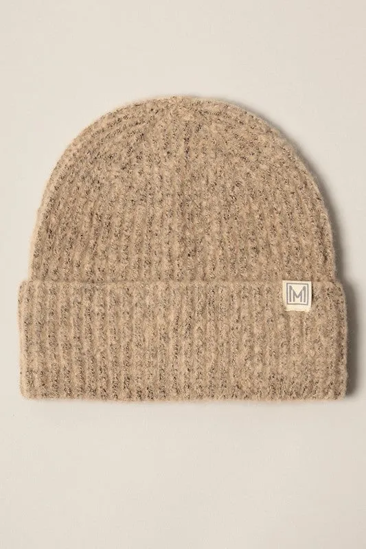 Soft Basic Ribbed Knit Cuff Beanie Hat