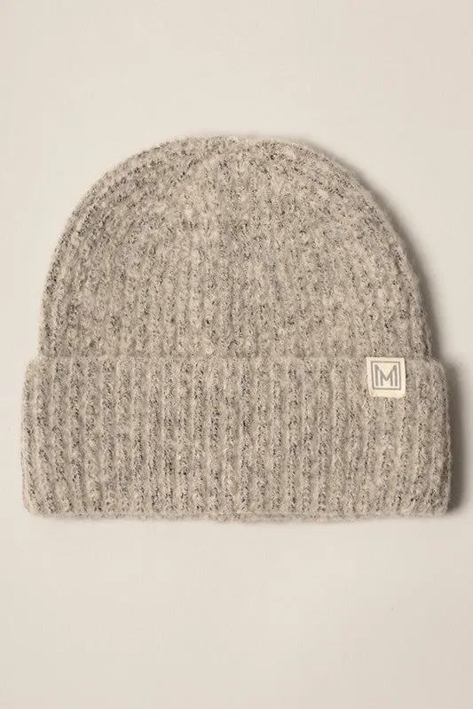 Soft Basic Ribbed Knit Cuff Beanie Hat
