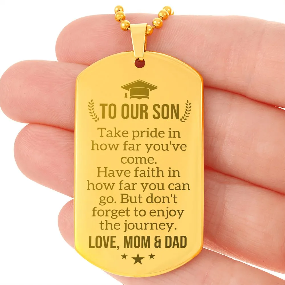 Son Graduation Gift from Mom & Dad, High School Graduation Gift for Son, College Graduation Gift