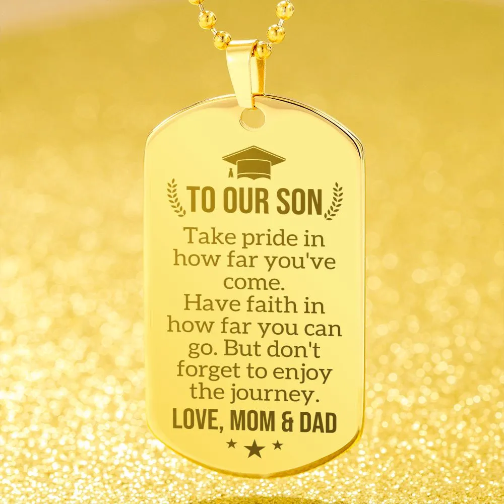Son Graduation Gift from Mom & Dad, High School Graduation Gift for Son, College Graduation Gift