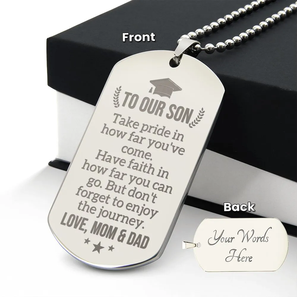 Son Graduation Gift from Mom & Dad, High School Graduation Gift for Son, College Graduation Gift