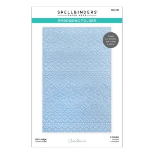Spellbinders - Ski Lodge Embossing Folder