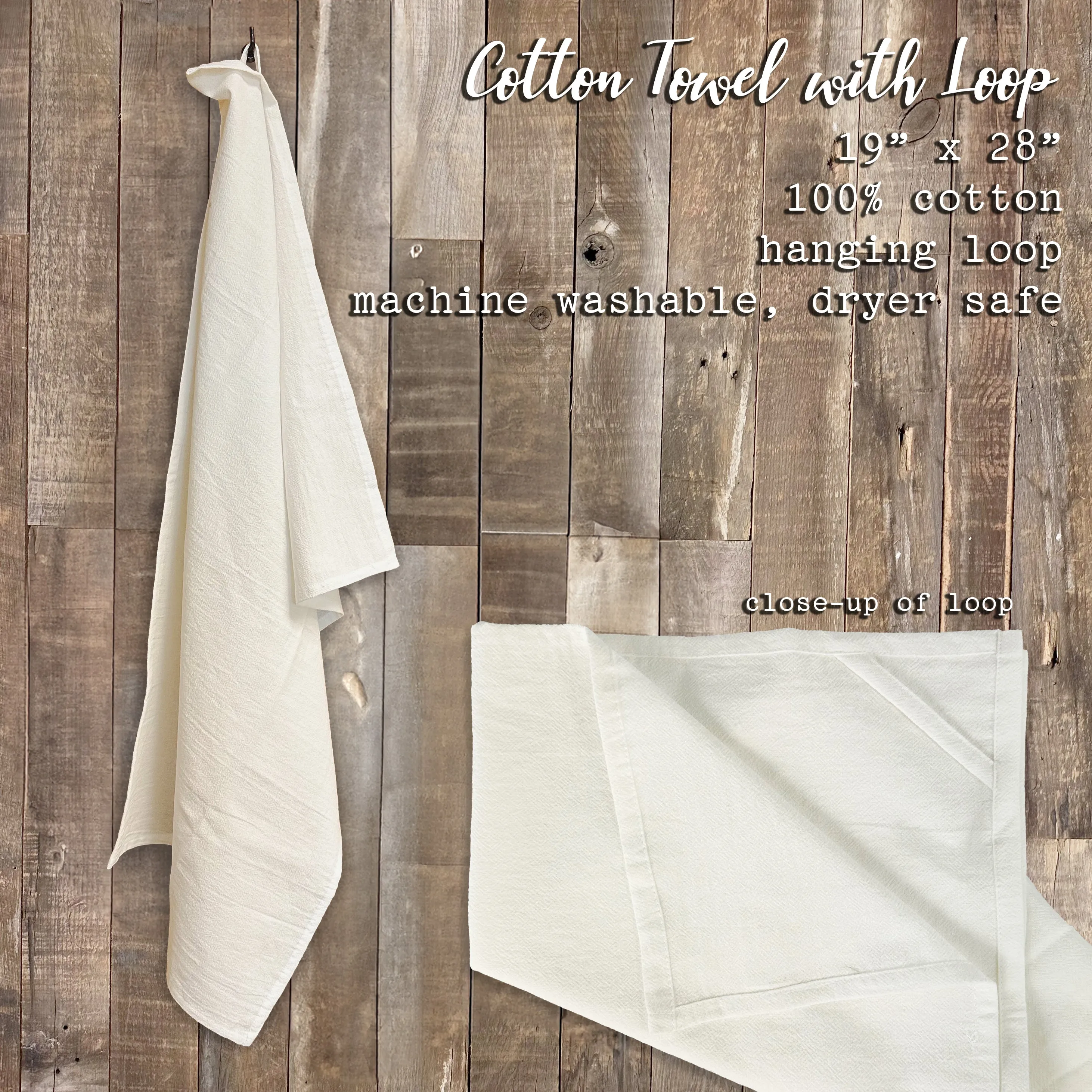 Spring Fence - Custom Cotton Tea Towel
