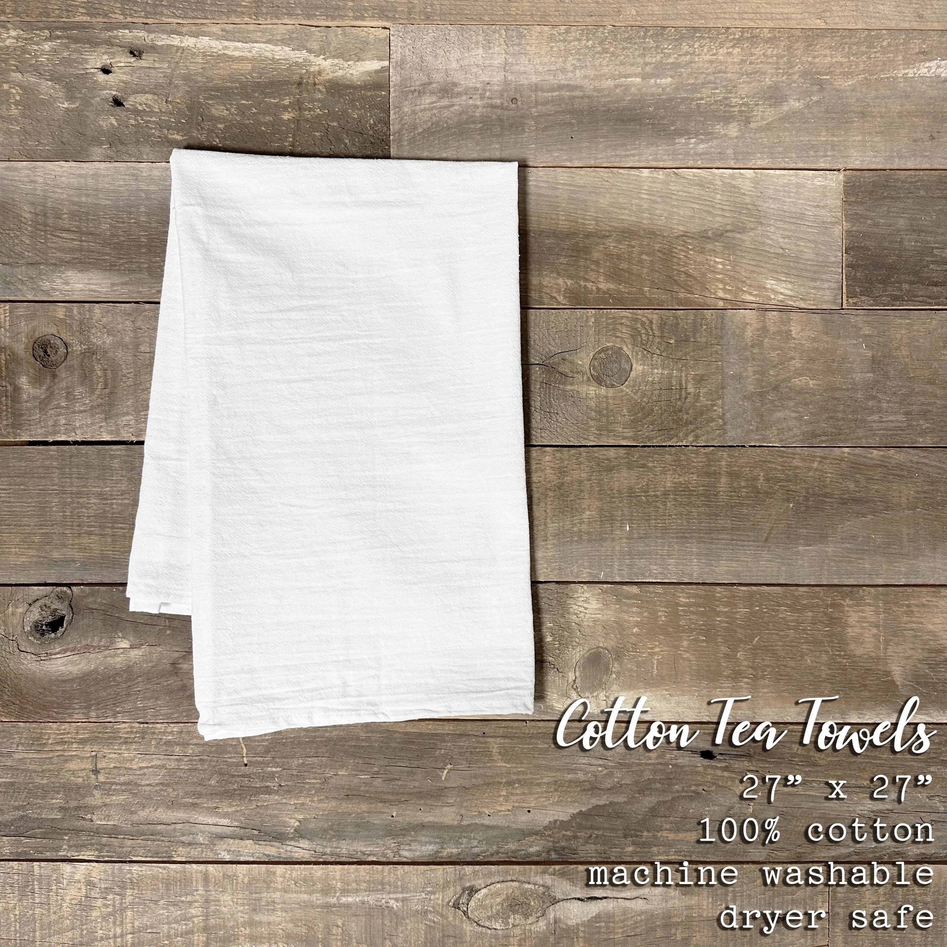 Spring Fence - Custom Cotton Tea Towel