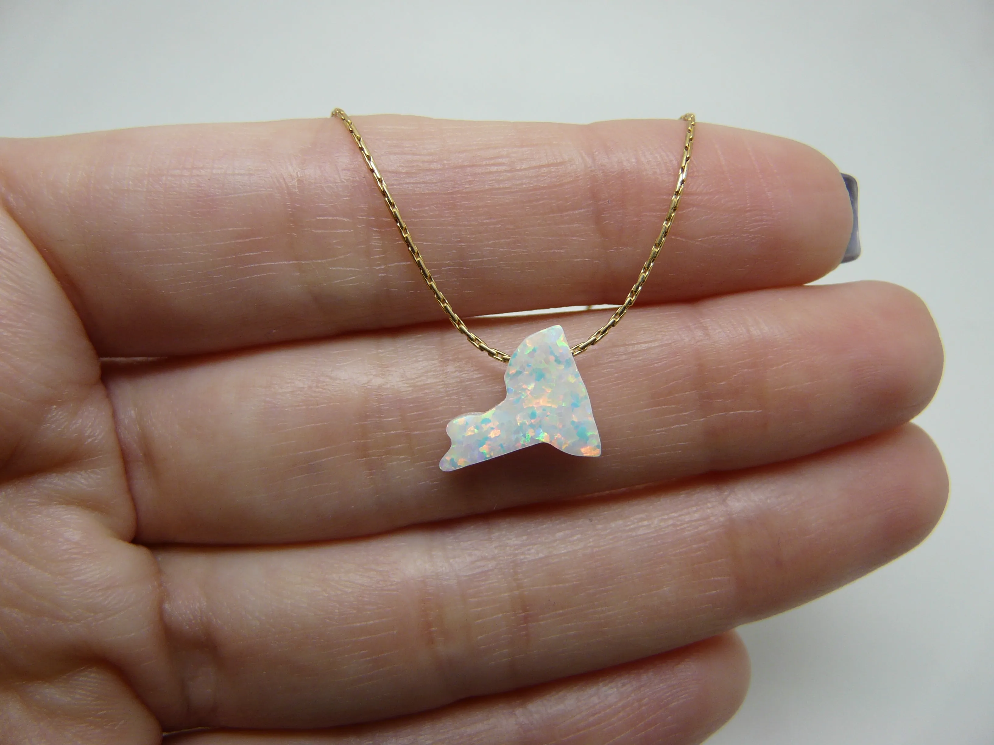 State Necklace –  USA Map Charm
