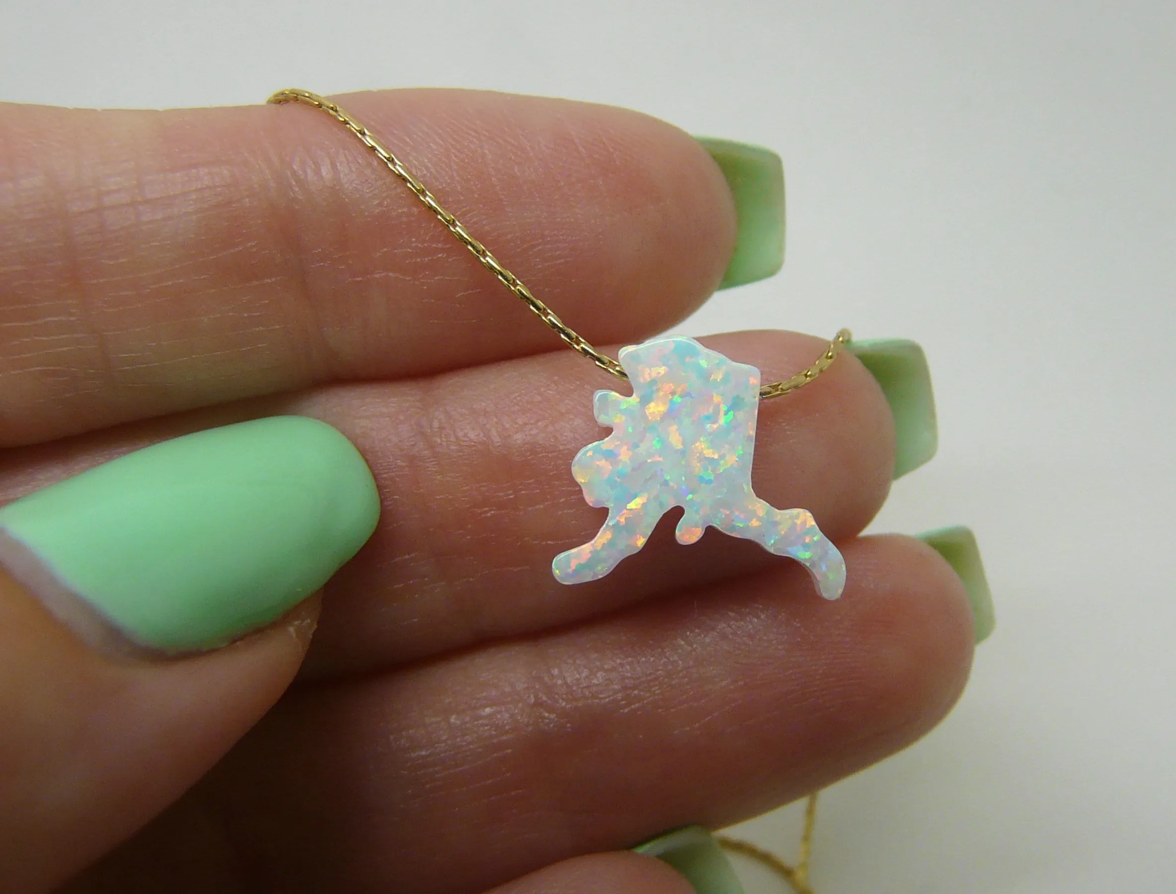 State Necklace –  USA Map Charm