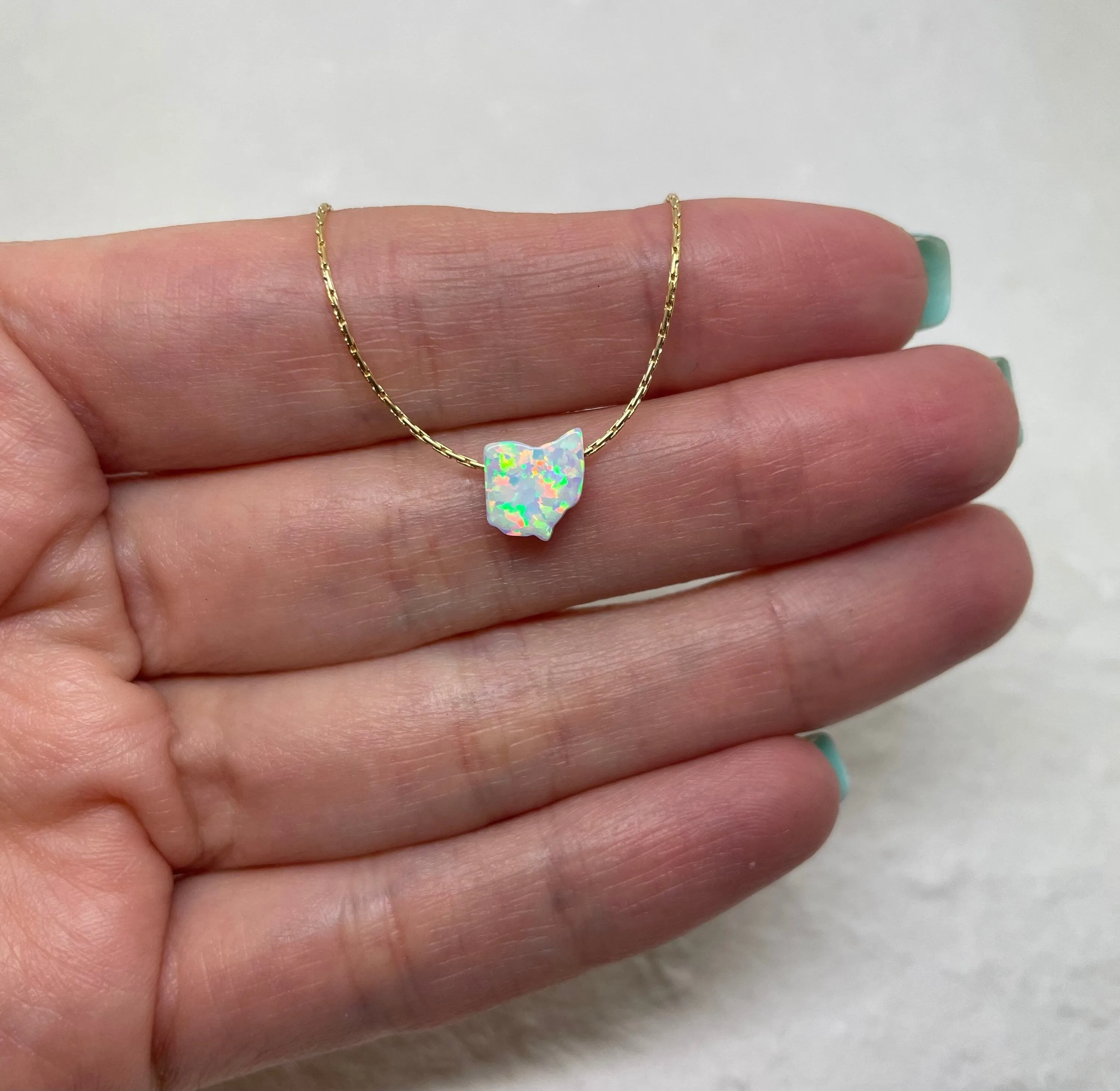 State Necklace –  USA Map Charm