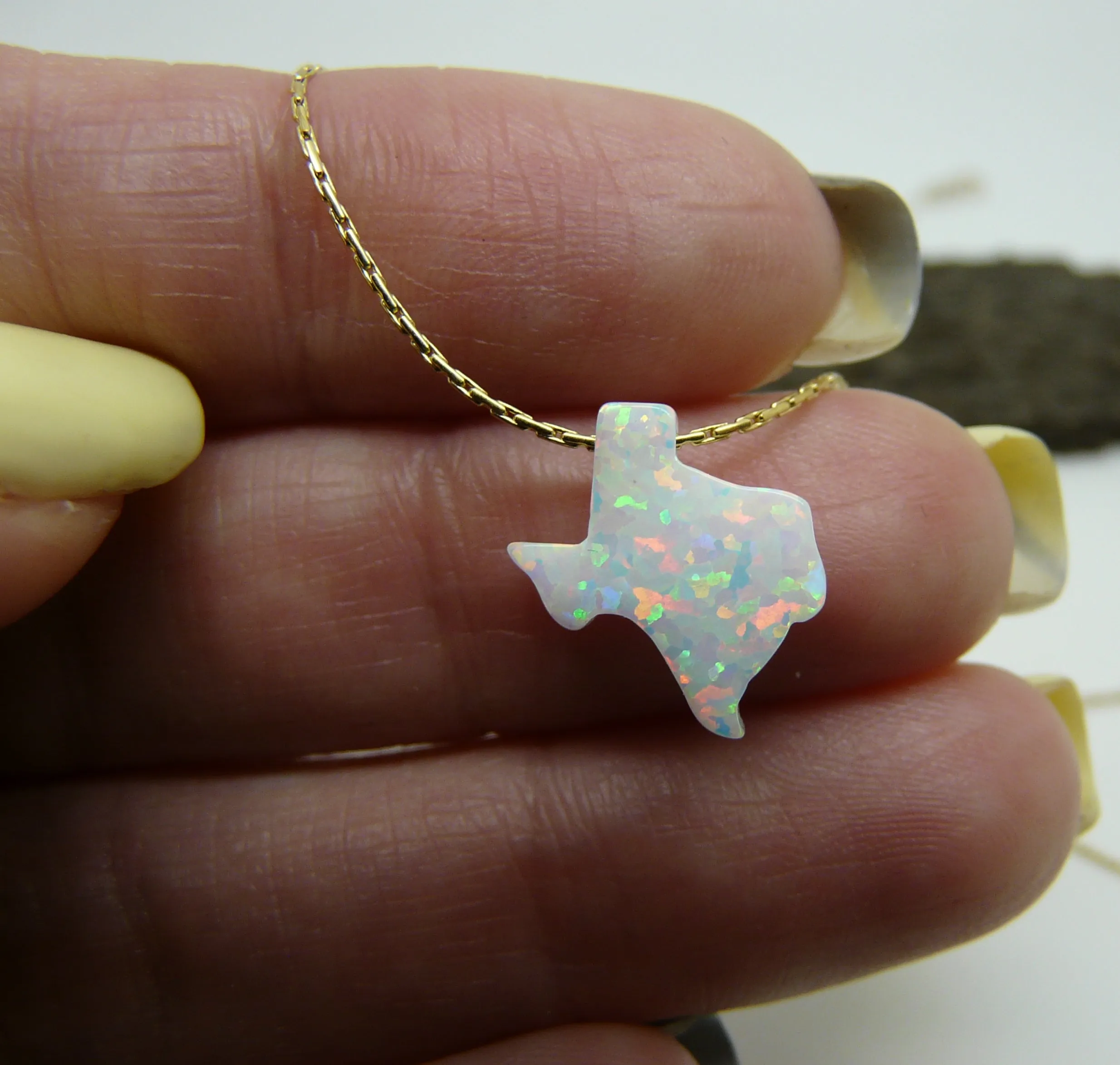 State Necklace –  USA Map Charm