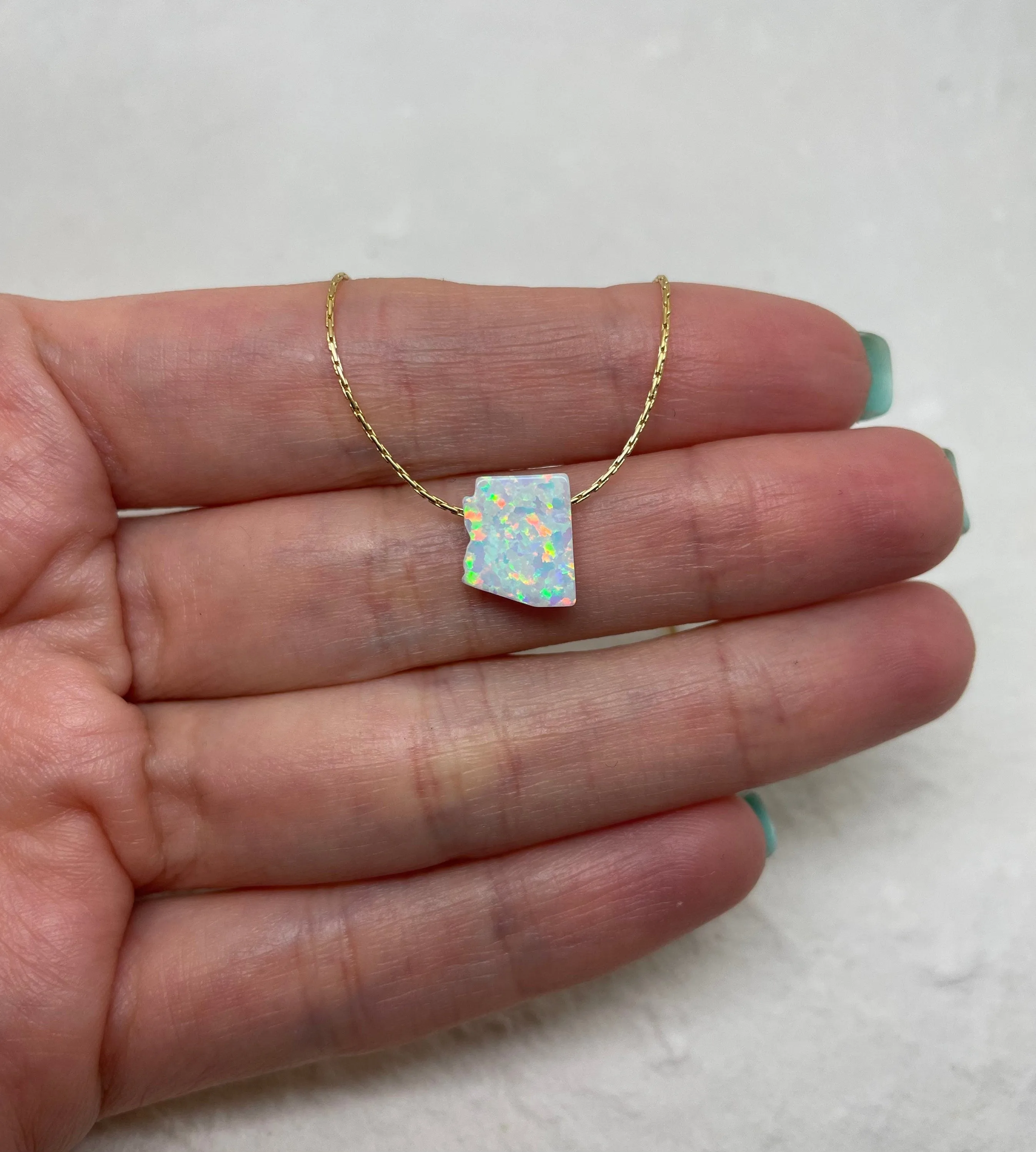 State Necklace –  USA Map Charm