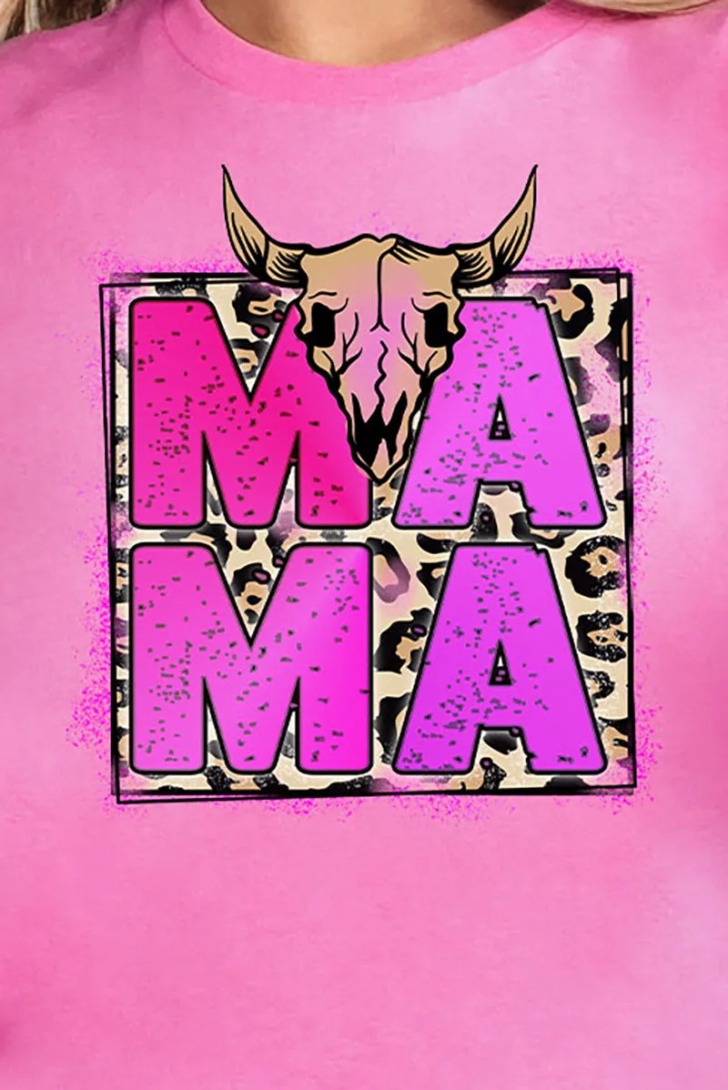 Steer Splatter Mama Short Sleeve Relaxed Fit T-Shirt