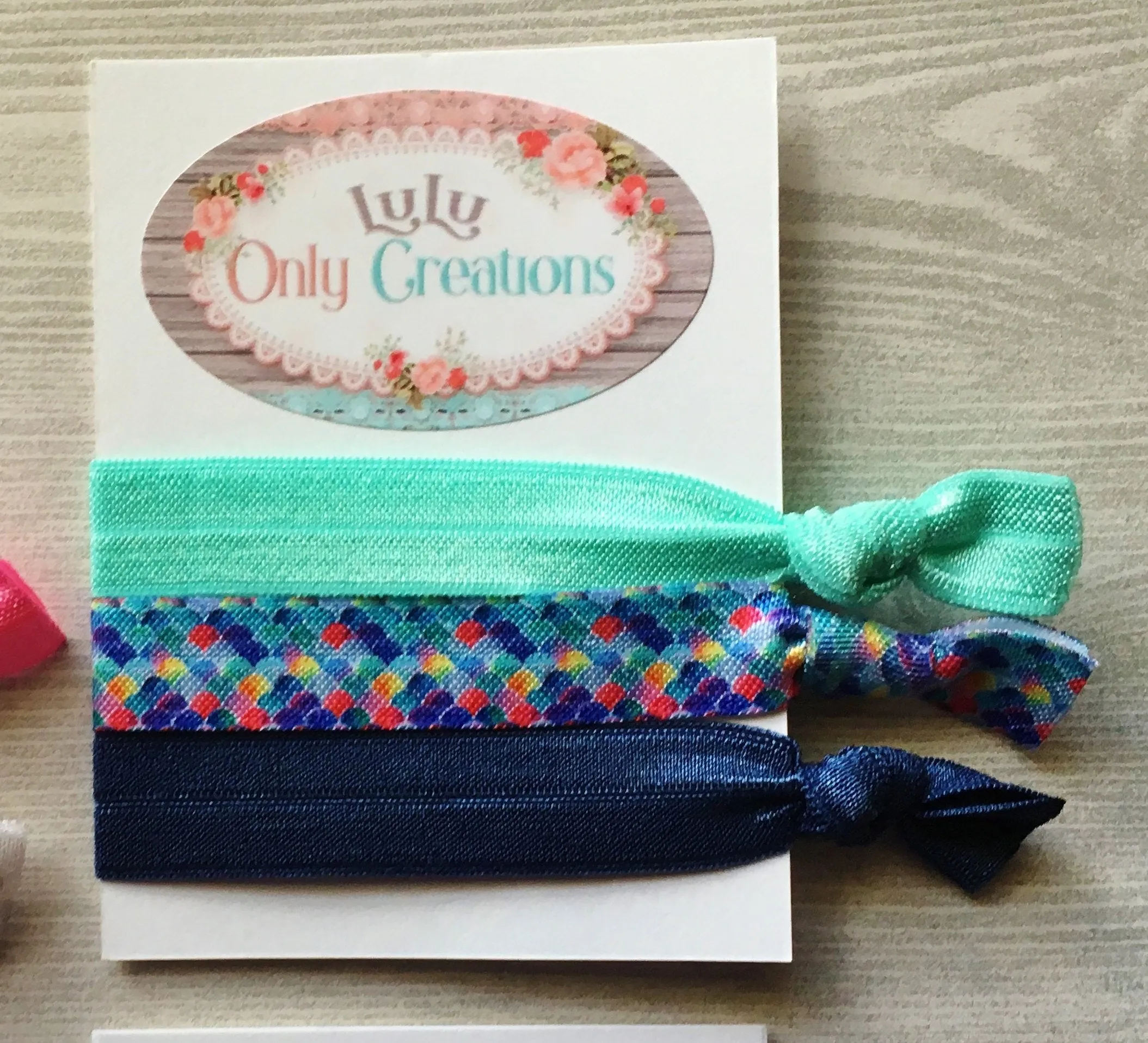 Strawberries and Stars Hair Ties
