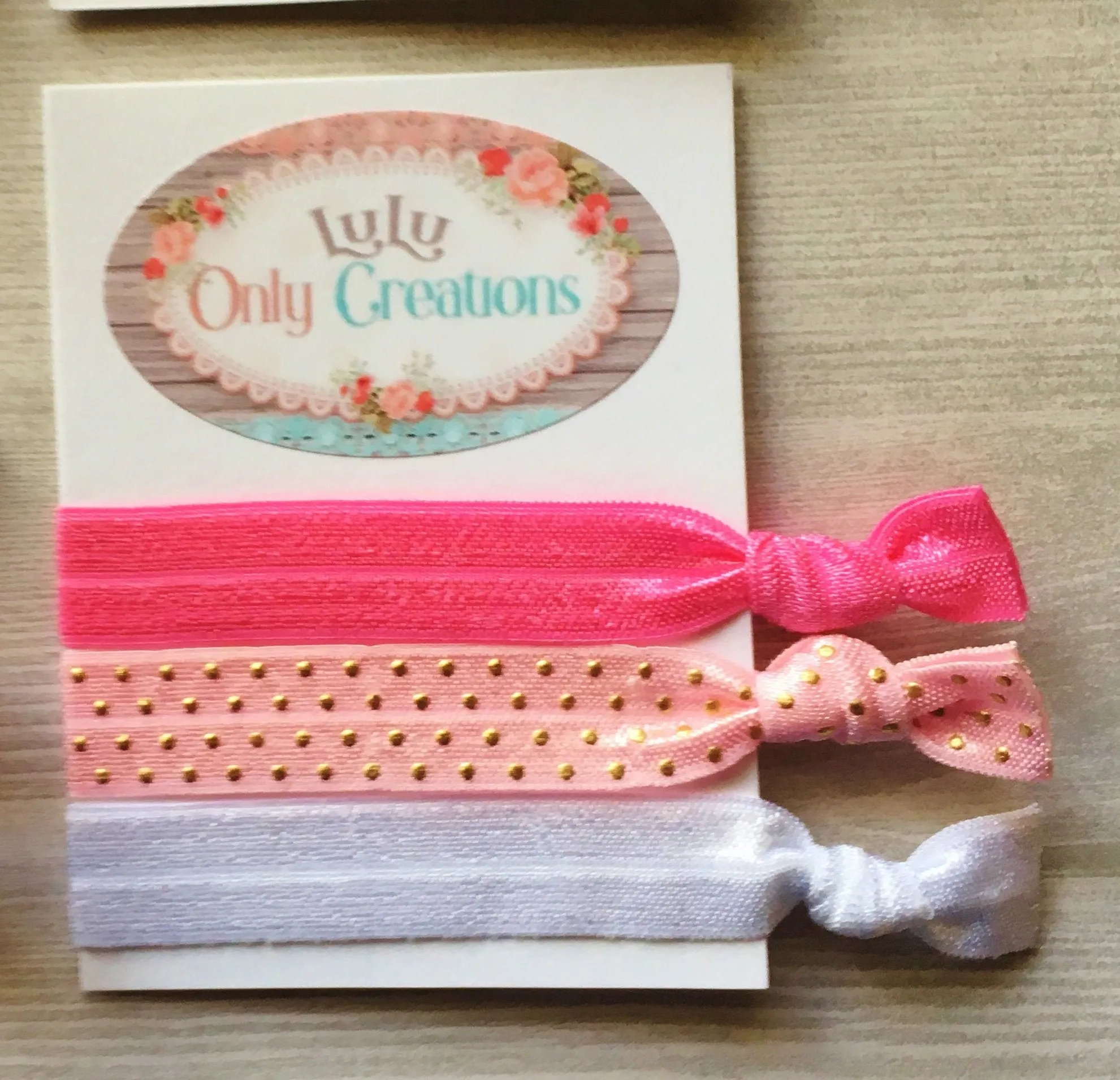 Strawberries and Stars Hair Ties