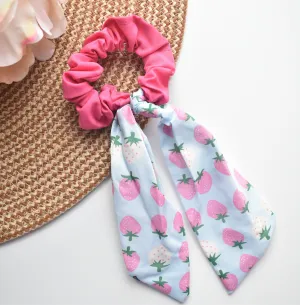 Strawberry Bandana Hair Ties