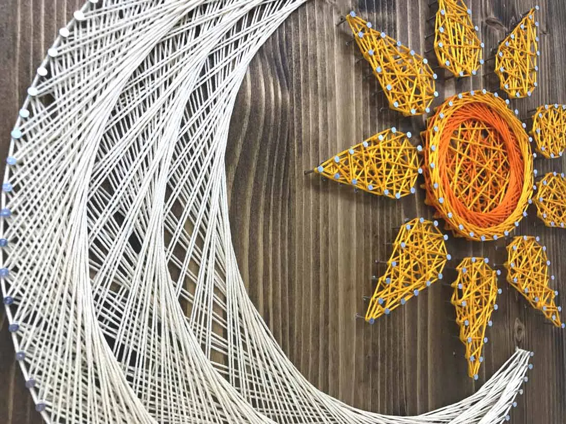 Sun and Moon String Art Kit