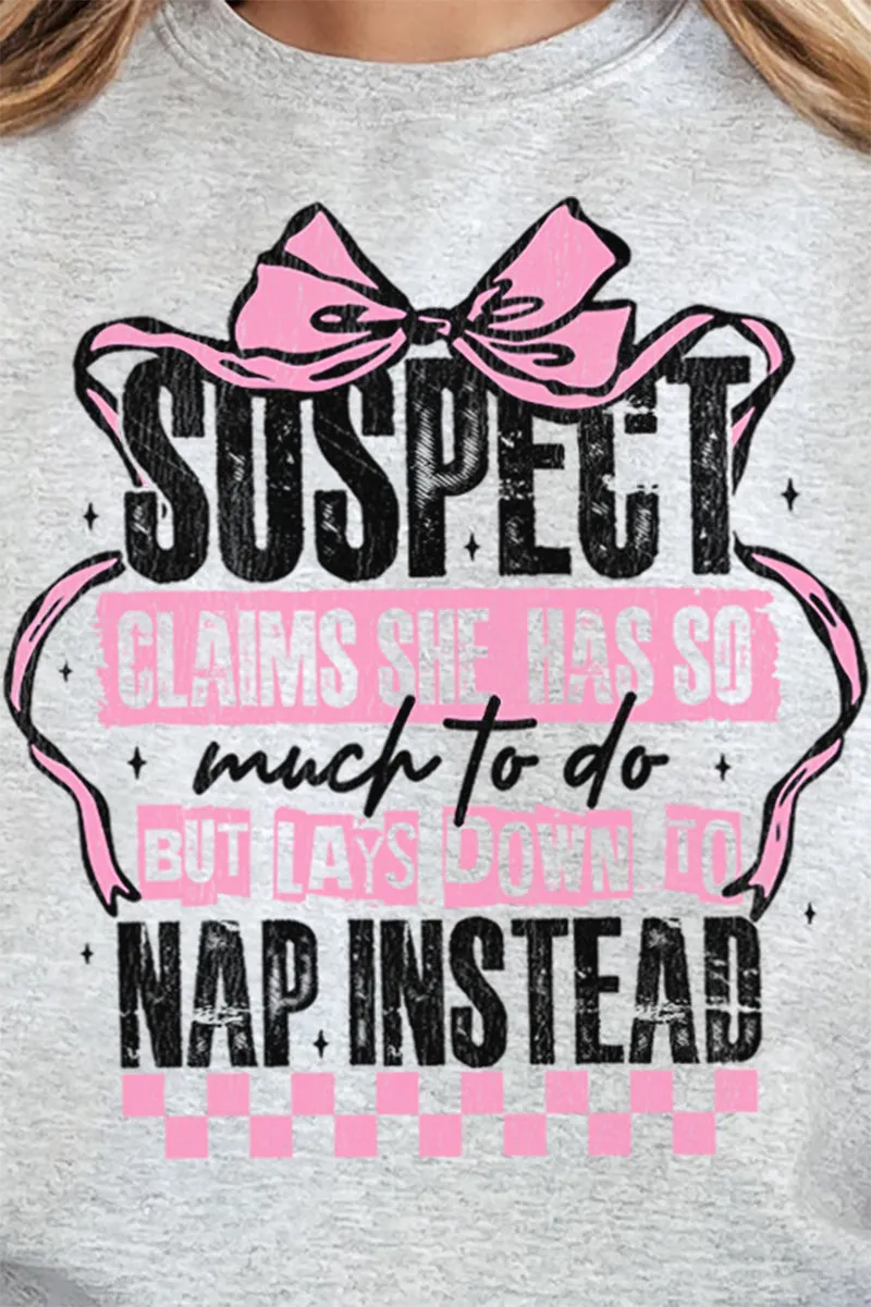 Suspect Naps Instead Heavy-weight Crew Sweatshirt