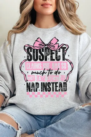 Suspect Naps Instead Heavy-weight Crew Sweatshirt