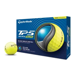 TaylorMade TP5 Yellow Logo Golf Balls