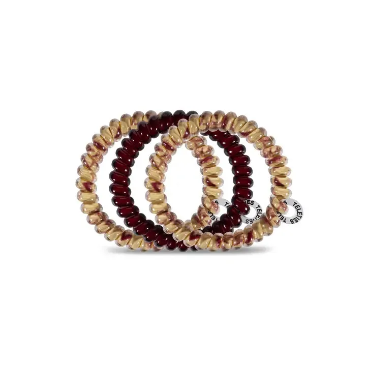 Teleties Florida State Seminoles Small Hair Ties Garnet/Gold