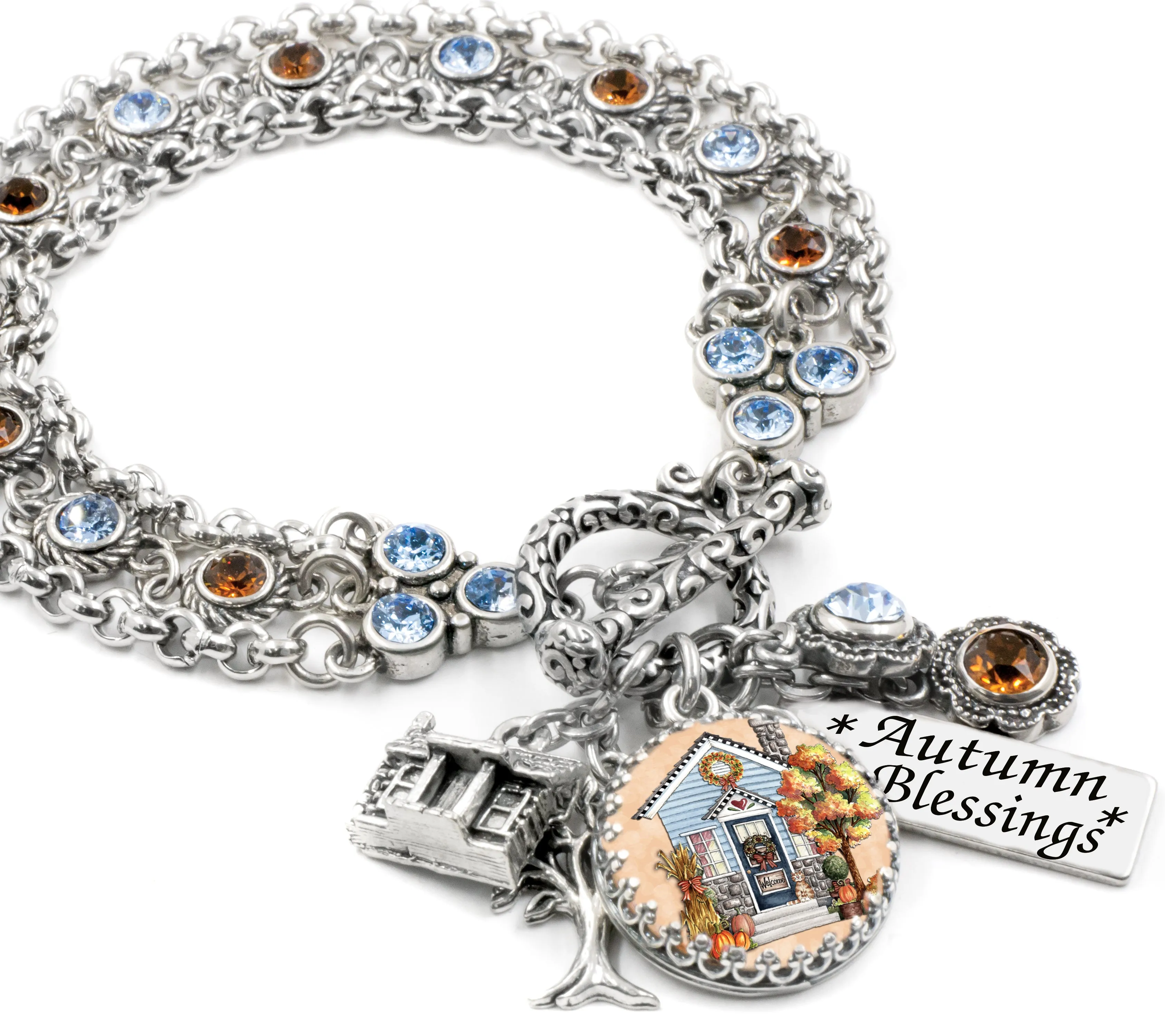 Thanksgiving and Fall Charm Bracelet