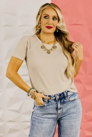 The Anastasia Waffle Texture Tee