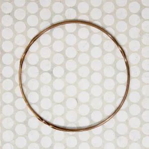 The Endless Twist Round Bangle in Bronze from Allie B.
