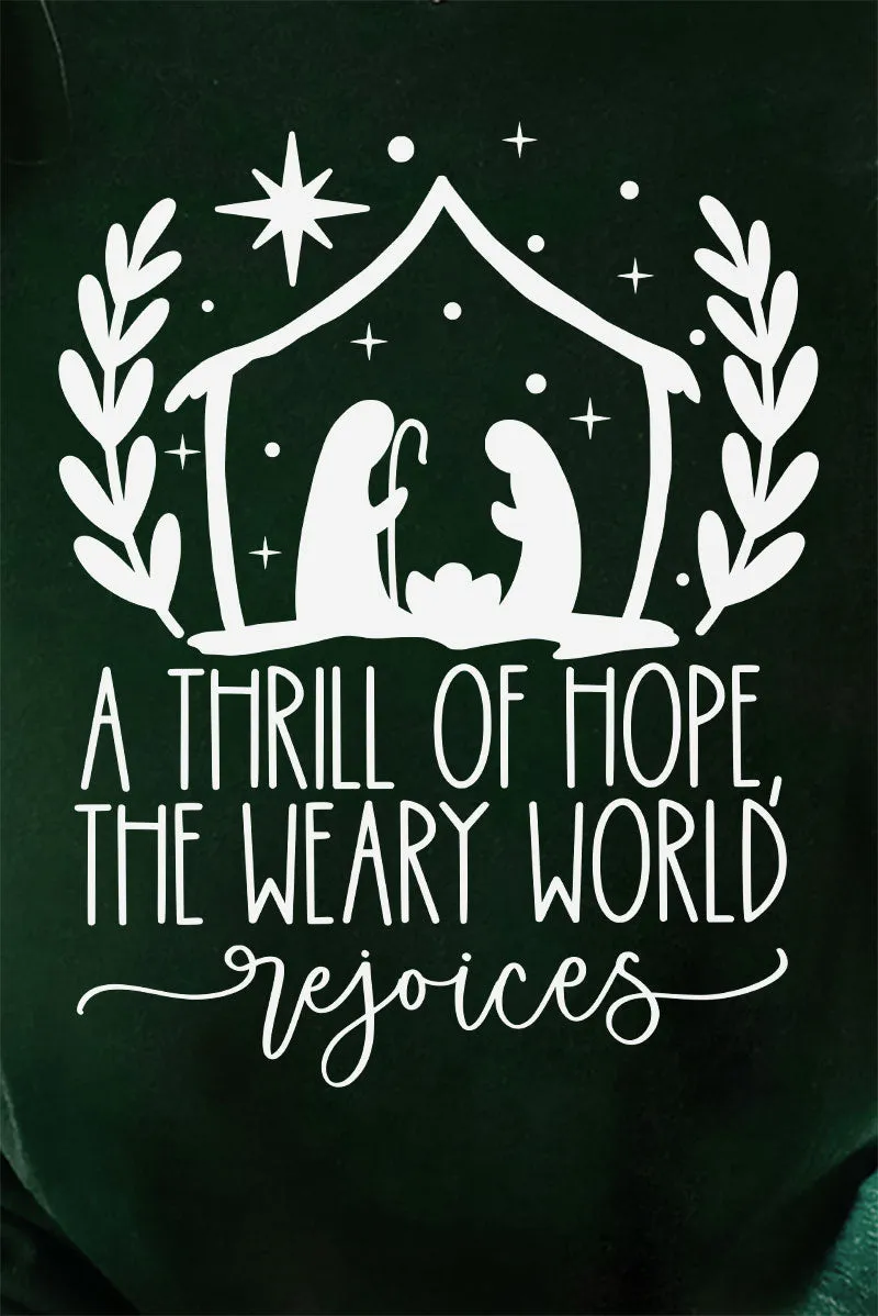 Thrill Of Hope Nativity Short Sleeve Relaxed Fit T-Shirt