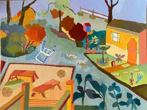 Tilda Mann: Autumn Antics, Giclee