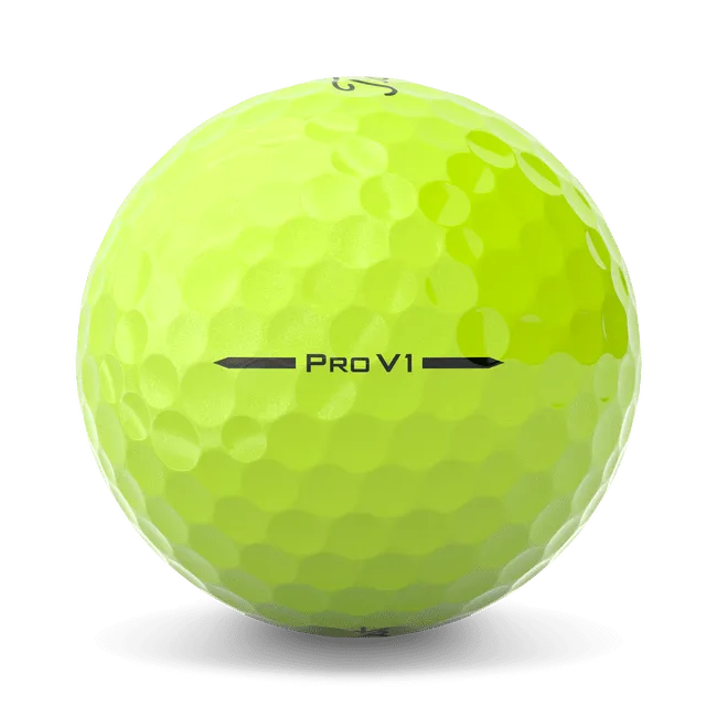 Titleist Pro V1 Yellow Logo Golf Balls 2025