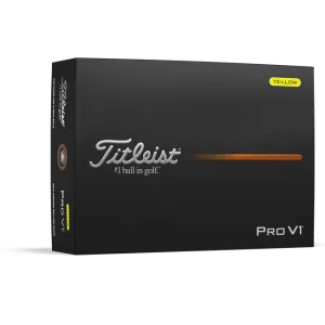 Titleist Pro V1 Yellow Logo Golf Balls 2025