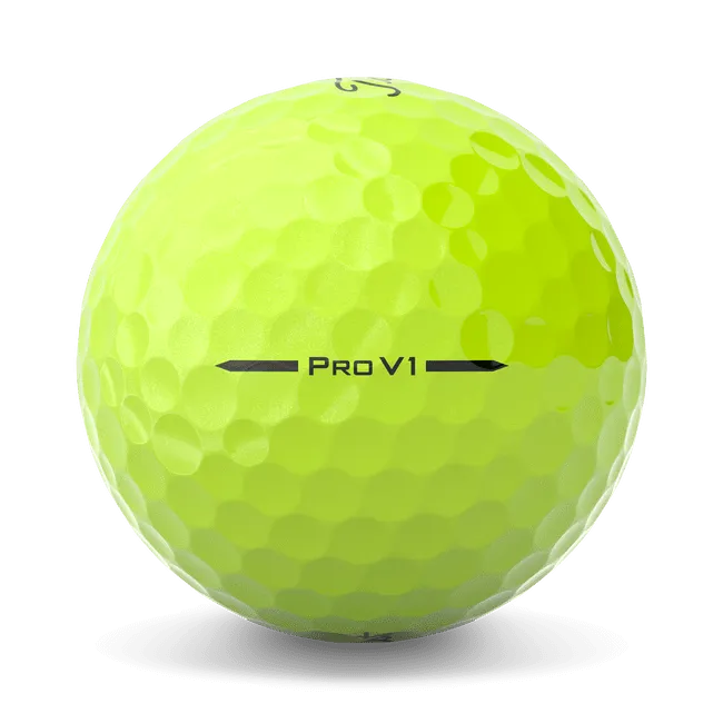 Titleist Pro V1 Yellow Logo Golf Balls 2025