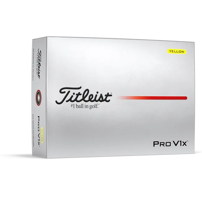 Titleist Pro V1x Yellow Logo Golf Balls 2025