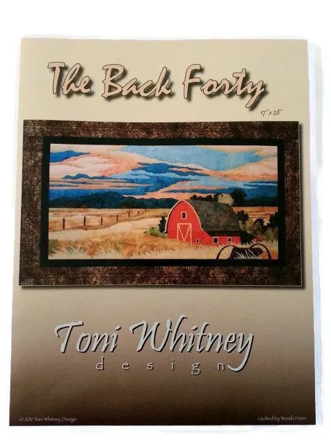 Toni Whitney Design The Back Forty Red Barn Landscape Applique Quilt Pattern