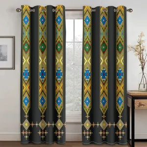 Traditional Culture Ethiopian and Eritrean Window Curtains for Living Room
