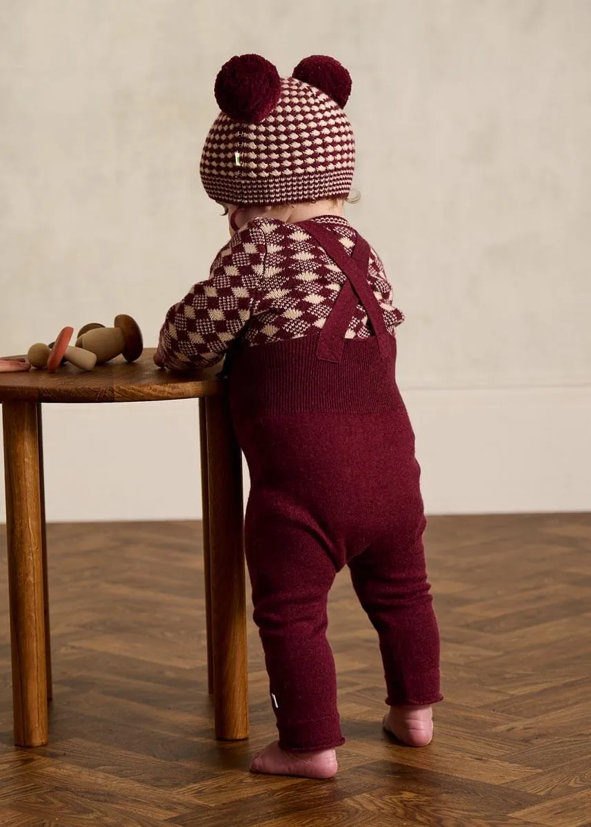 Truffle Set - Berry Mix Sweater & Dungaree Set
