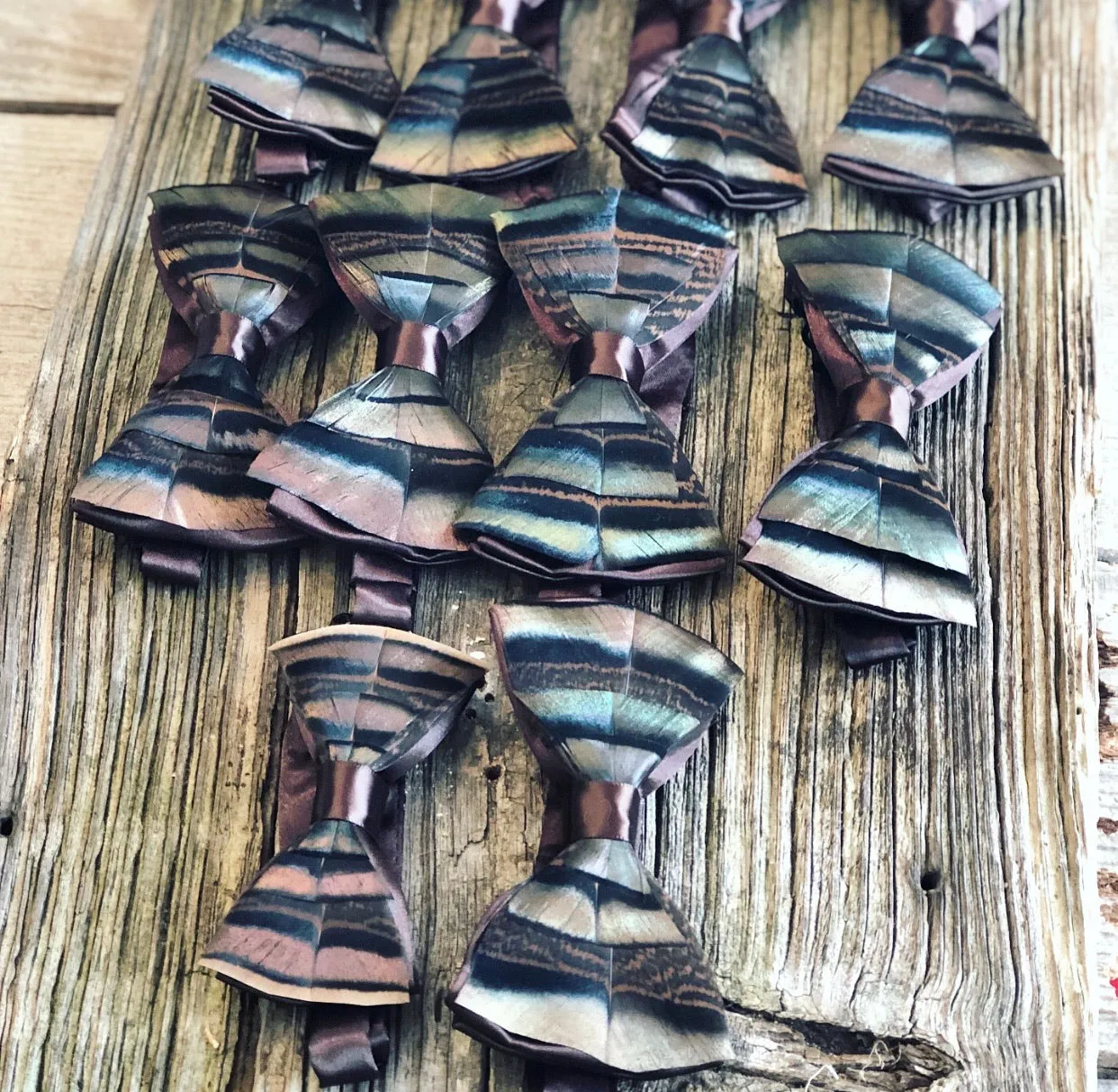 Turkey Feather Bow tie