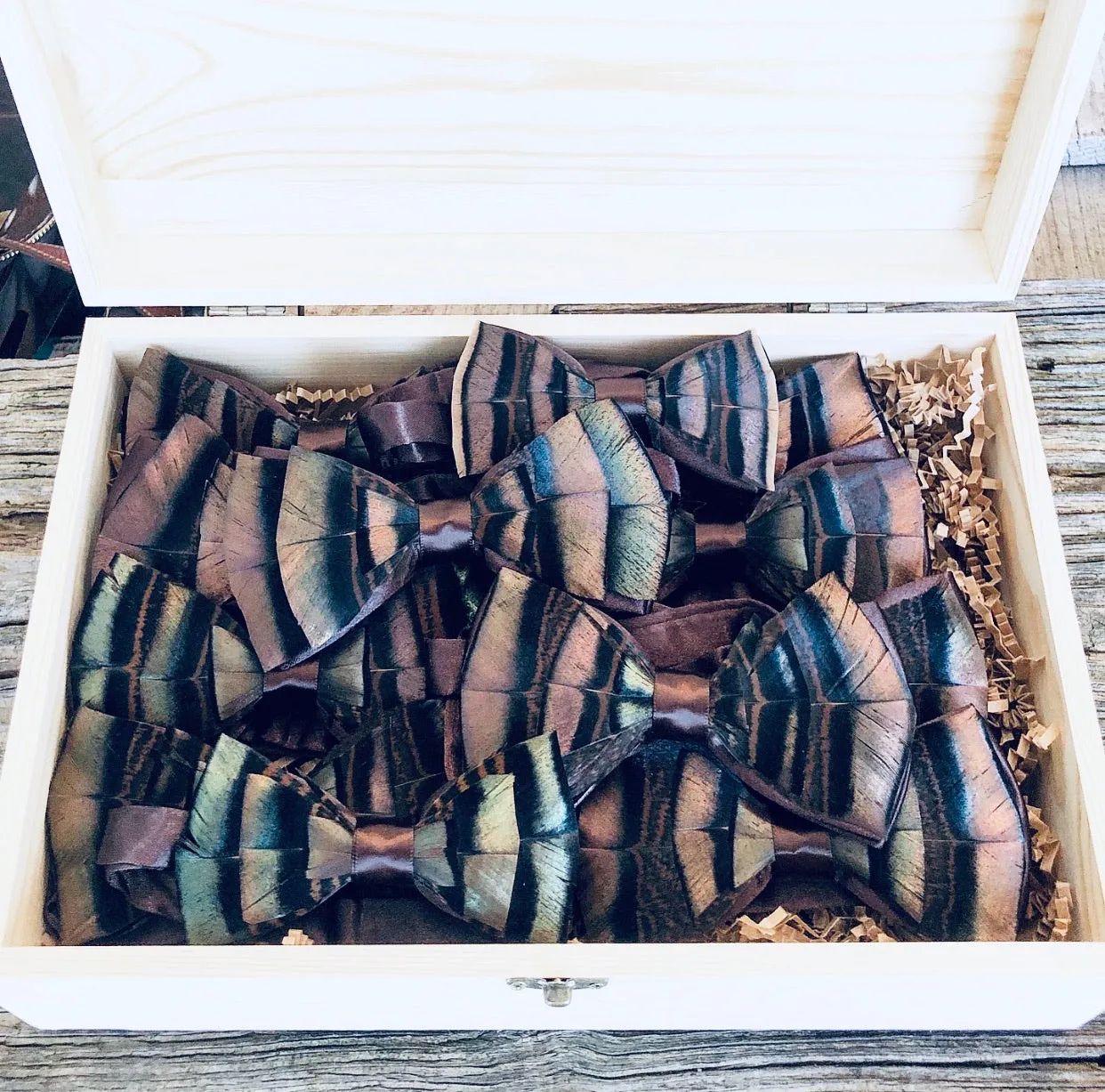 Turkey Feather Bow tie