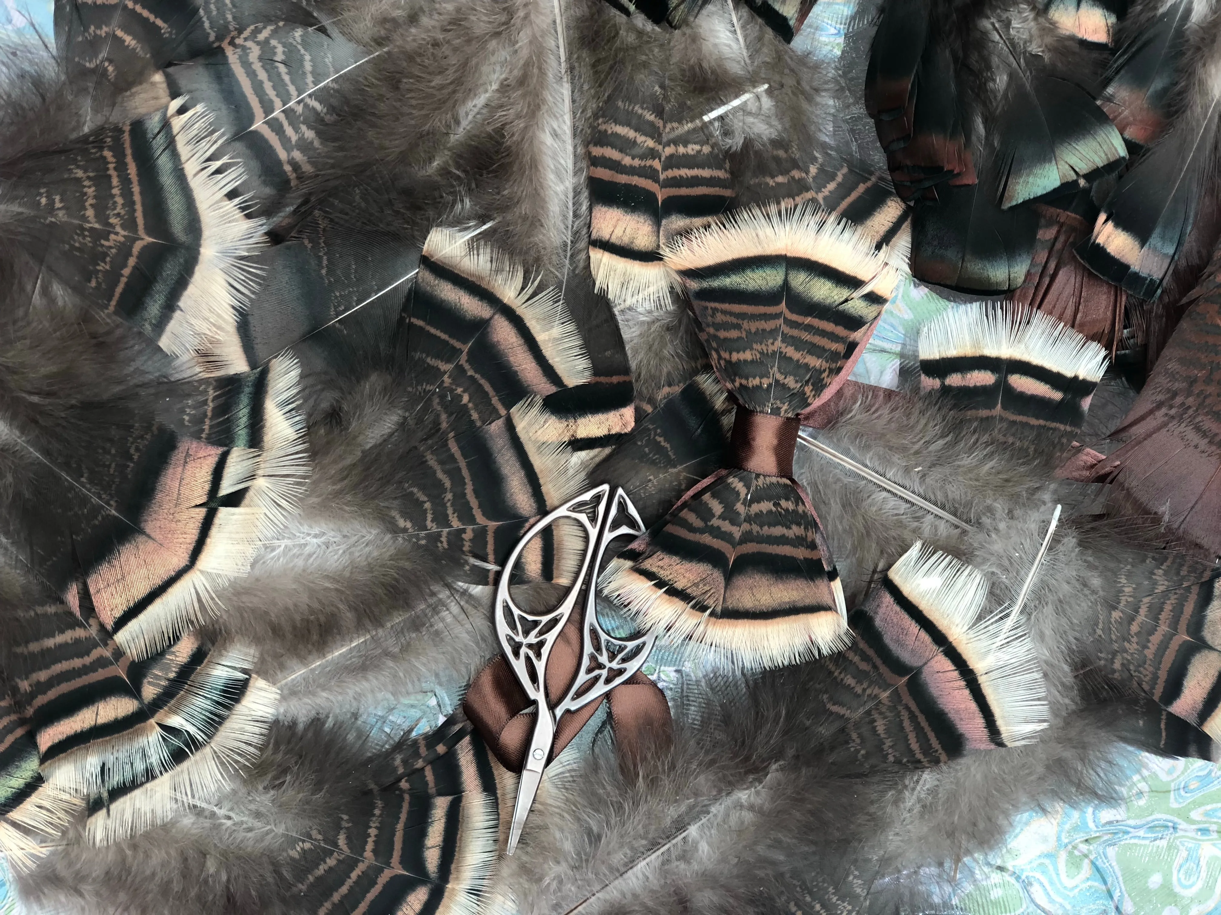 Turkey Feather Bow tie