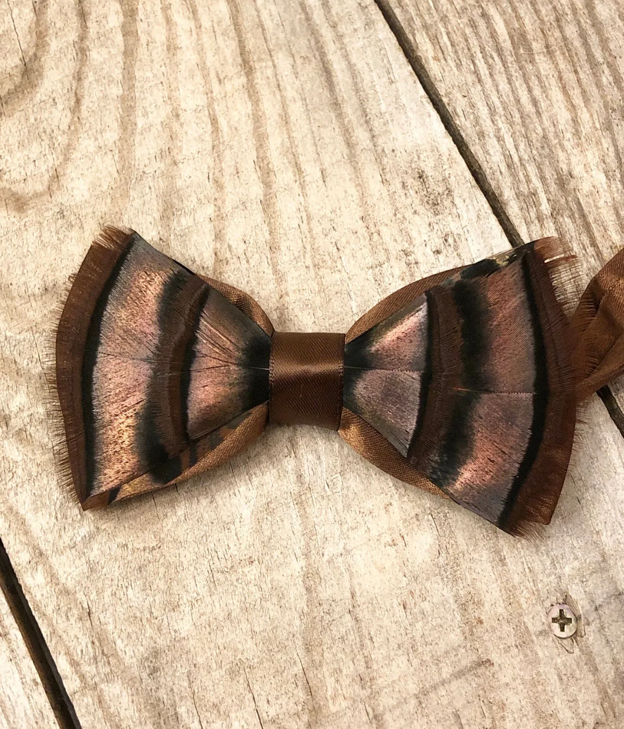 Turkey Feather Bow tie