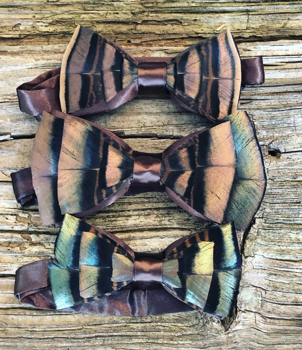 Turkey Feather Bow tie