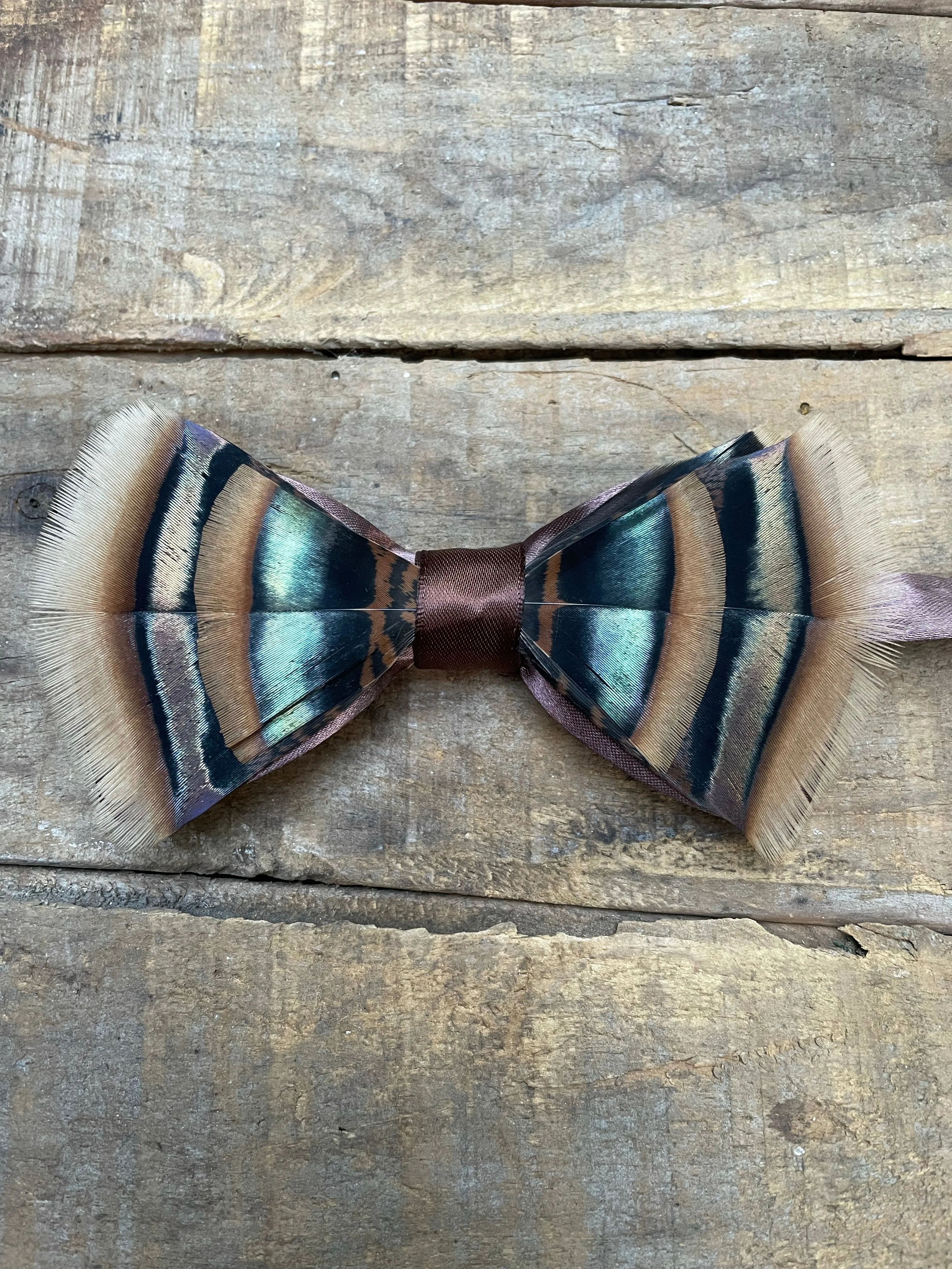 Turkey Feather Bow tie