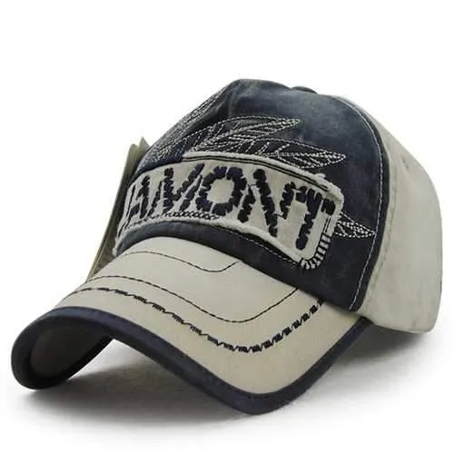 Unisex Cotton Embroidery Washed Vintage Baseball Cap Adjustable Golf Snapback Hat For Men Women