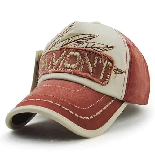 Unisex Cotton Embroidery Washed Vintage Baseball Cap Adjustable Golf Snapback Hat For Men Women