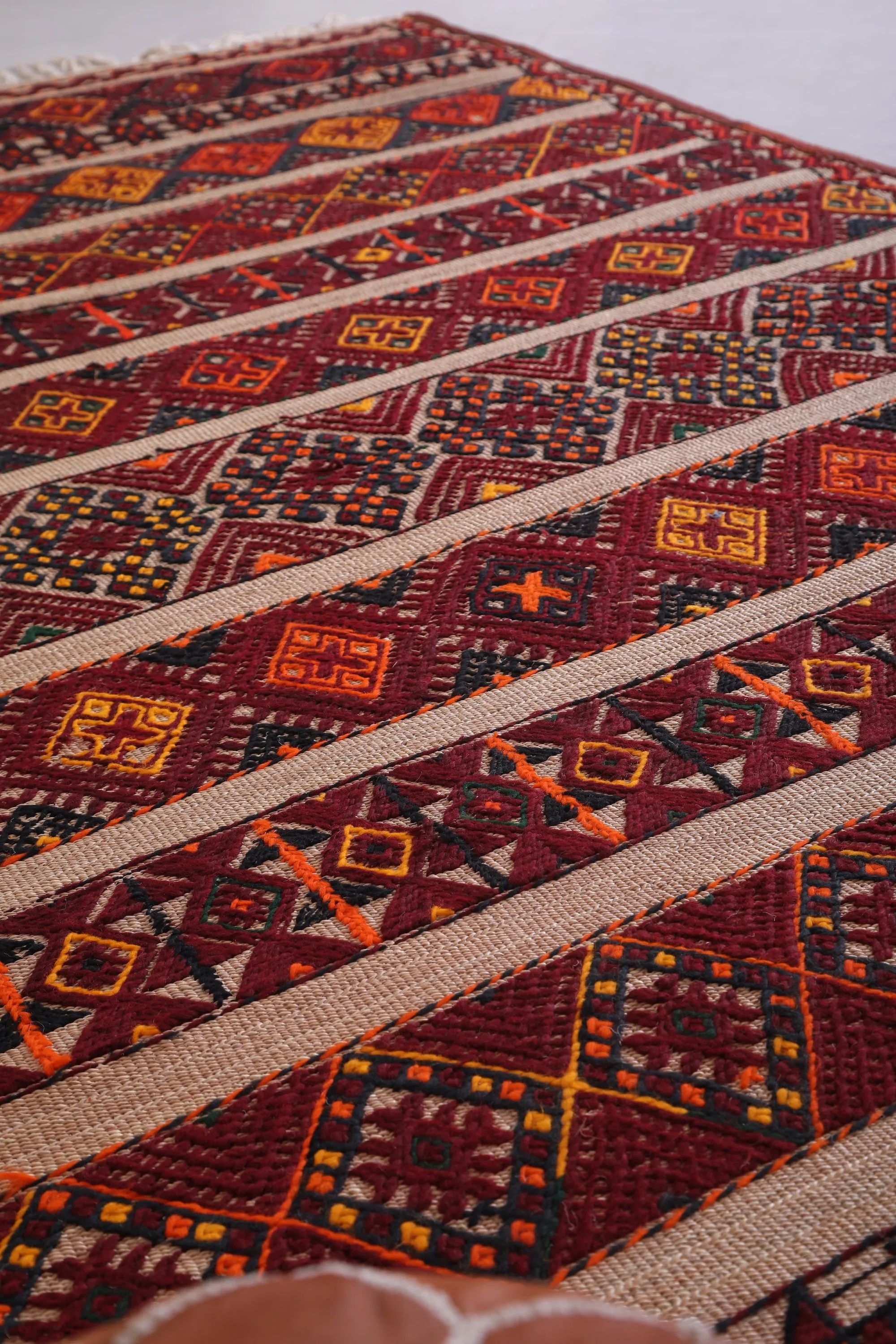 Vintage Moroccan Rug 6.1 X 9.6 Feet